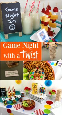 Game Night Party with Food and Classic Games