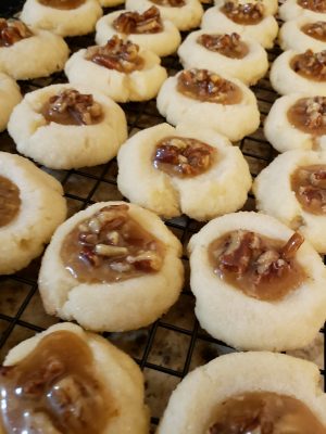 Holiday Pecan Thumbprint Cookies Recipe, Pecan thumbprint cookies recipe with pecan pie filling 