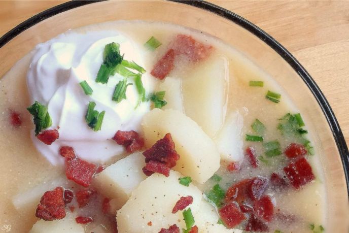Easy potato soup recipe for when you're sick