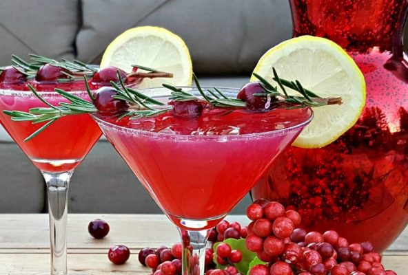 New Year's Eve Drink Recipe. A cranberry and lemon drop drink recipe.
