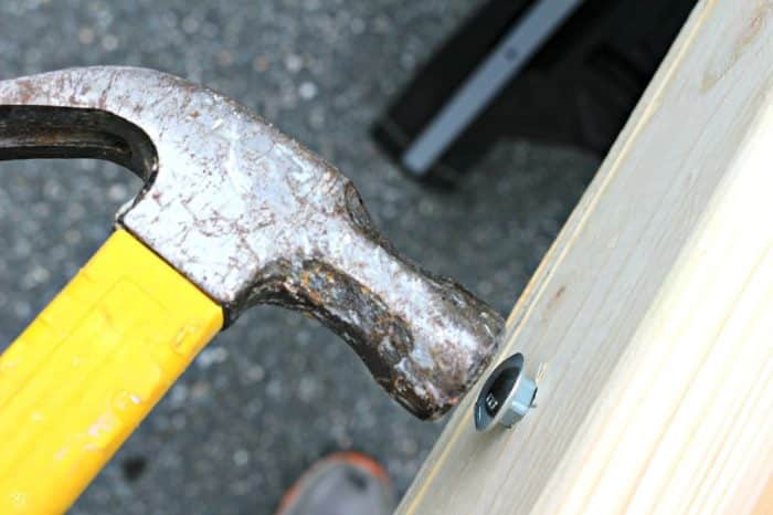 Installing lag bolts through 2x4 wood