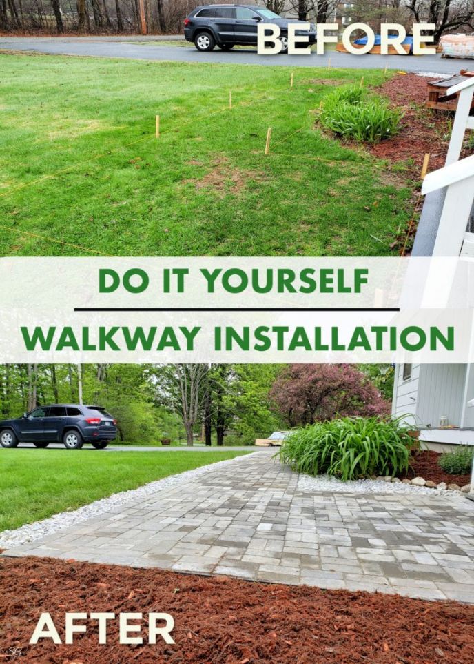 How To Install A DIY Paver Walkway