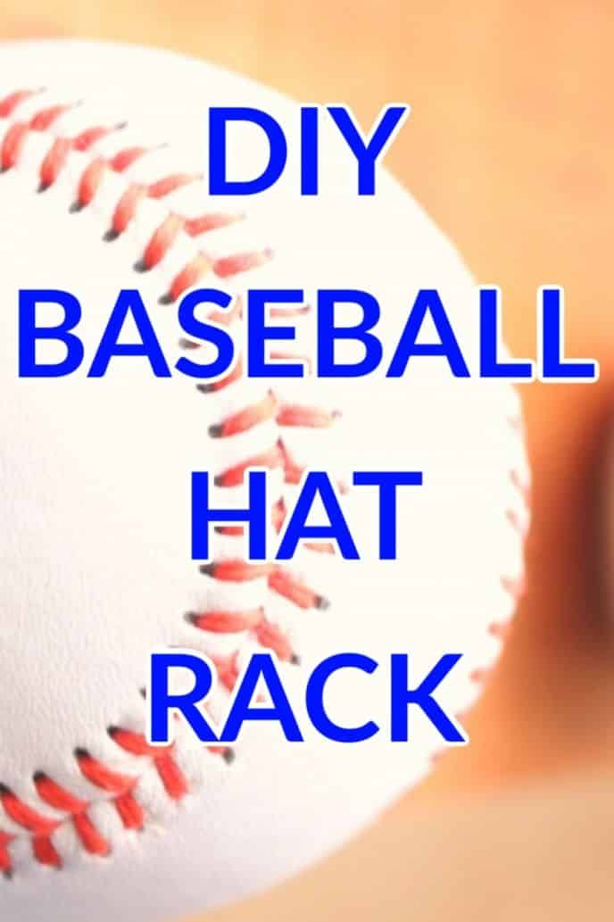 Baseball Cap DIY Hat Rack, baseball cap DIY hat rack