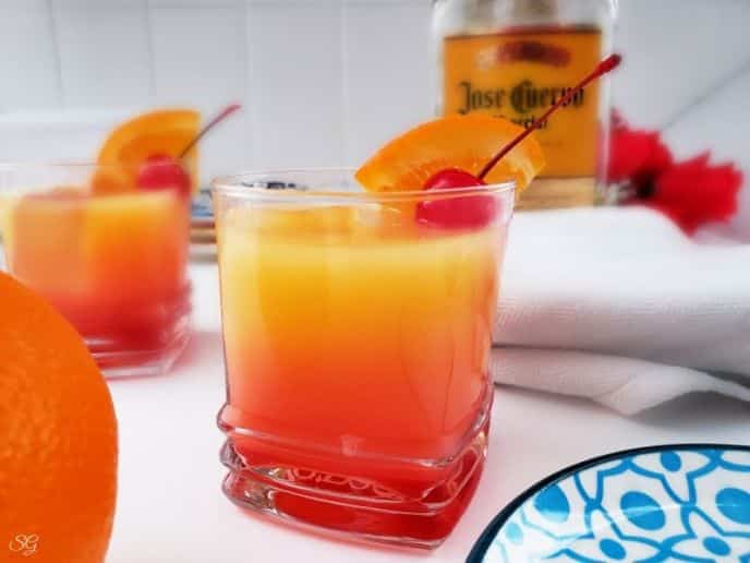How to make tequila sunrise drink