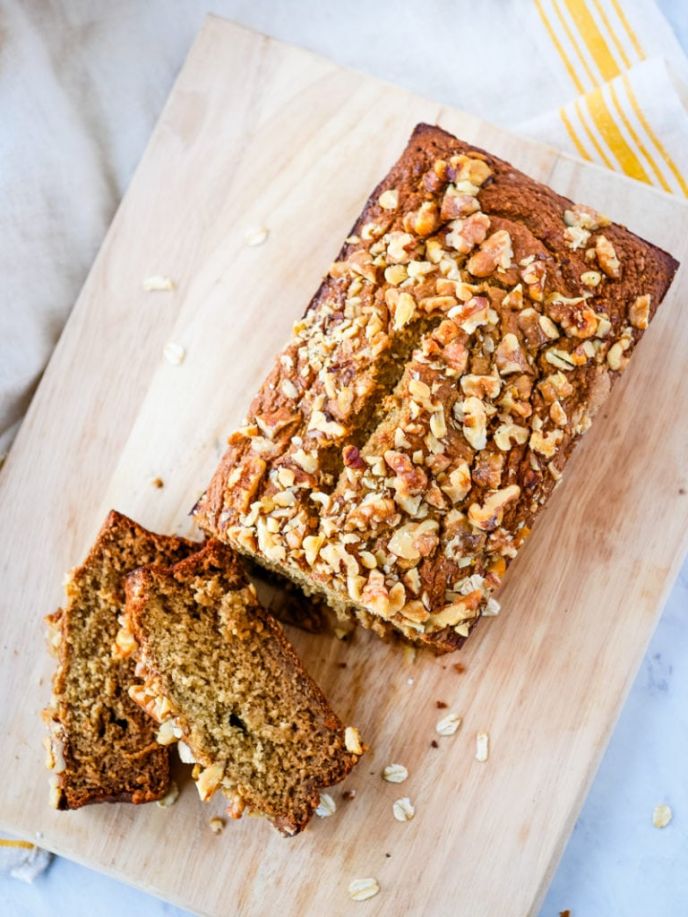 51+ No Yeast Bread Recipes, Banana Bread with Oats, no yeast easy to make whole loaf