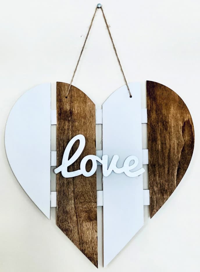 Valentines Day gift idea LOVE heart sign