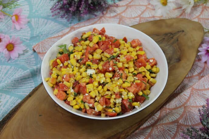 Corn Tomato Feta Salad