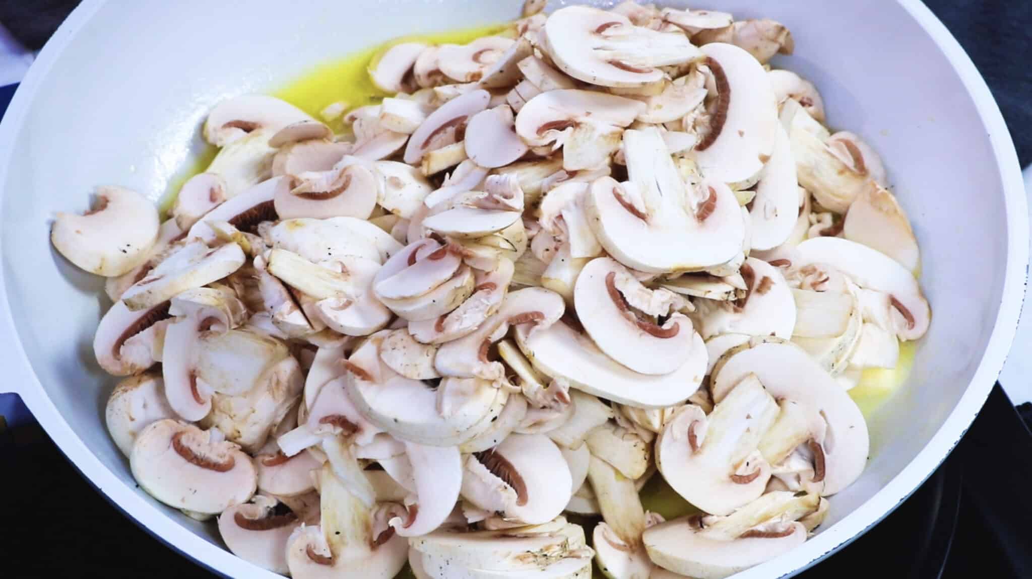 Sauteed Garlic Mushrooms step two
