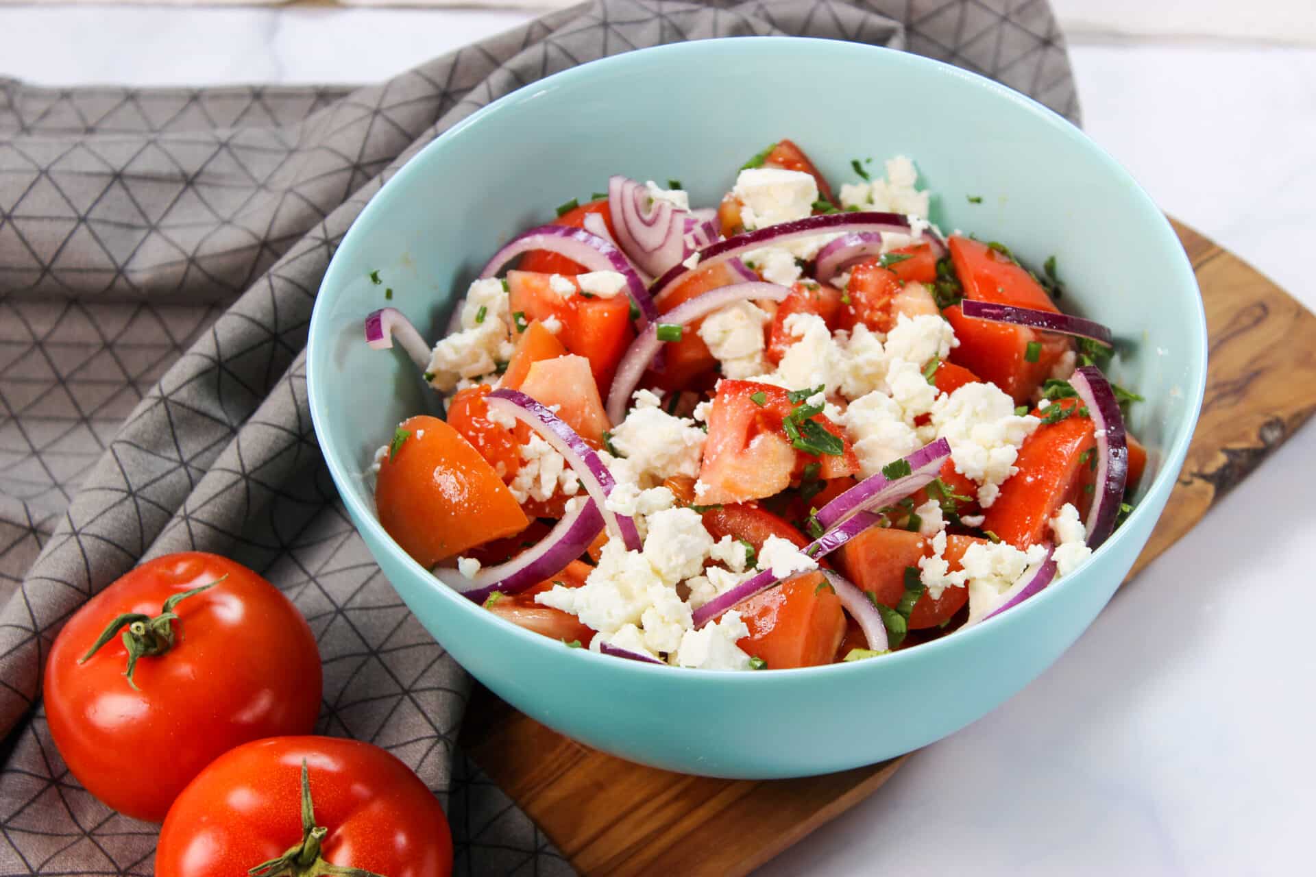 Tomato and Feta Cheese Salad