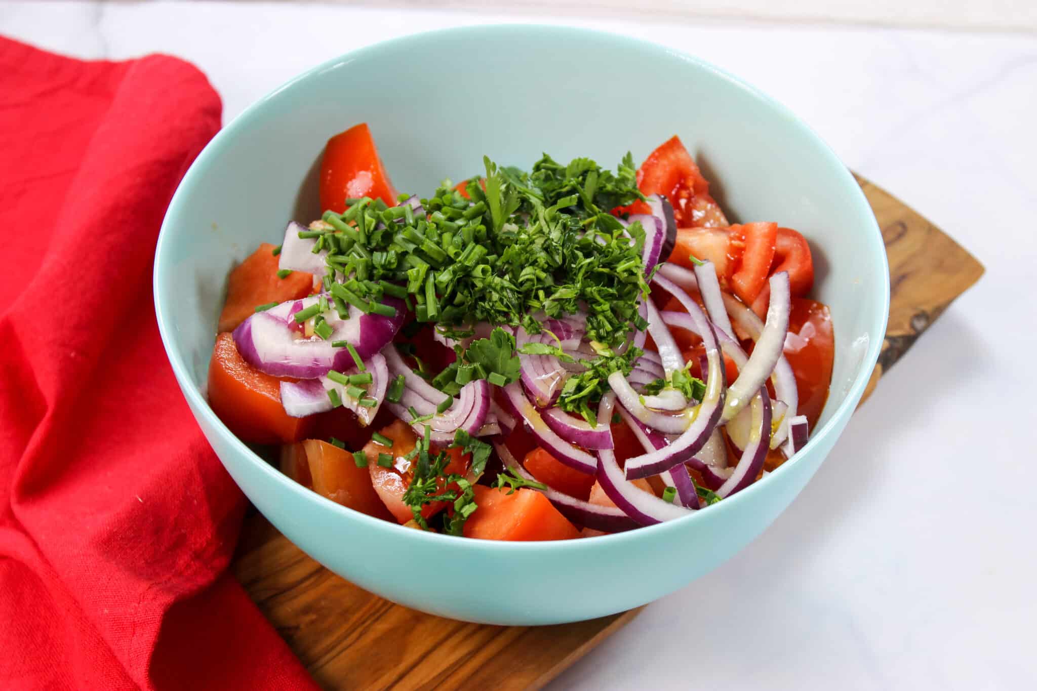 Tomato and Onion mix Salad